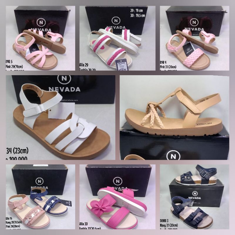 Sepatu Sandal Anak Perempuan Cewek Brand Nevada Original