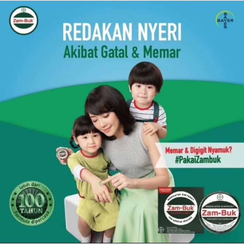 Zambuk Zam Buk Original Bayer 25 gram / Obat Memar dan Terkilir keseleo