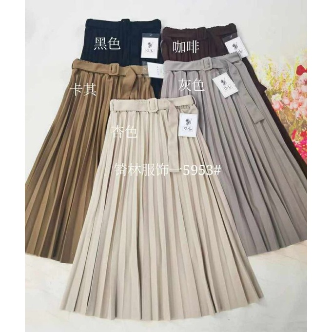 rok plisket belt