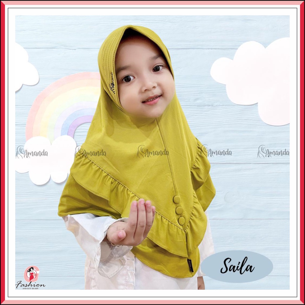 HIJAB AMANDA ANAK SAILA / JILBAB AMANDA ANAK TK SD SAILA