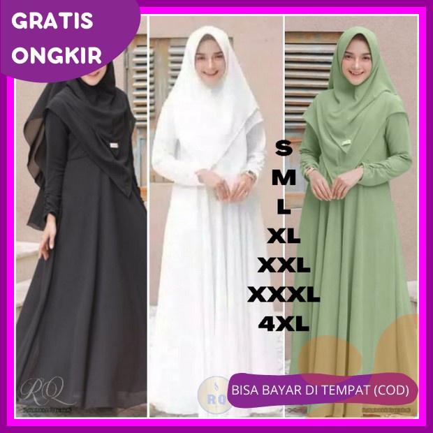 Indistoree - Gamis Cika Crinkle Airflow Terbaru 2022 Kekinian Viral Dewasa Simpel Elegan Busui Frend