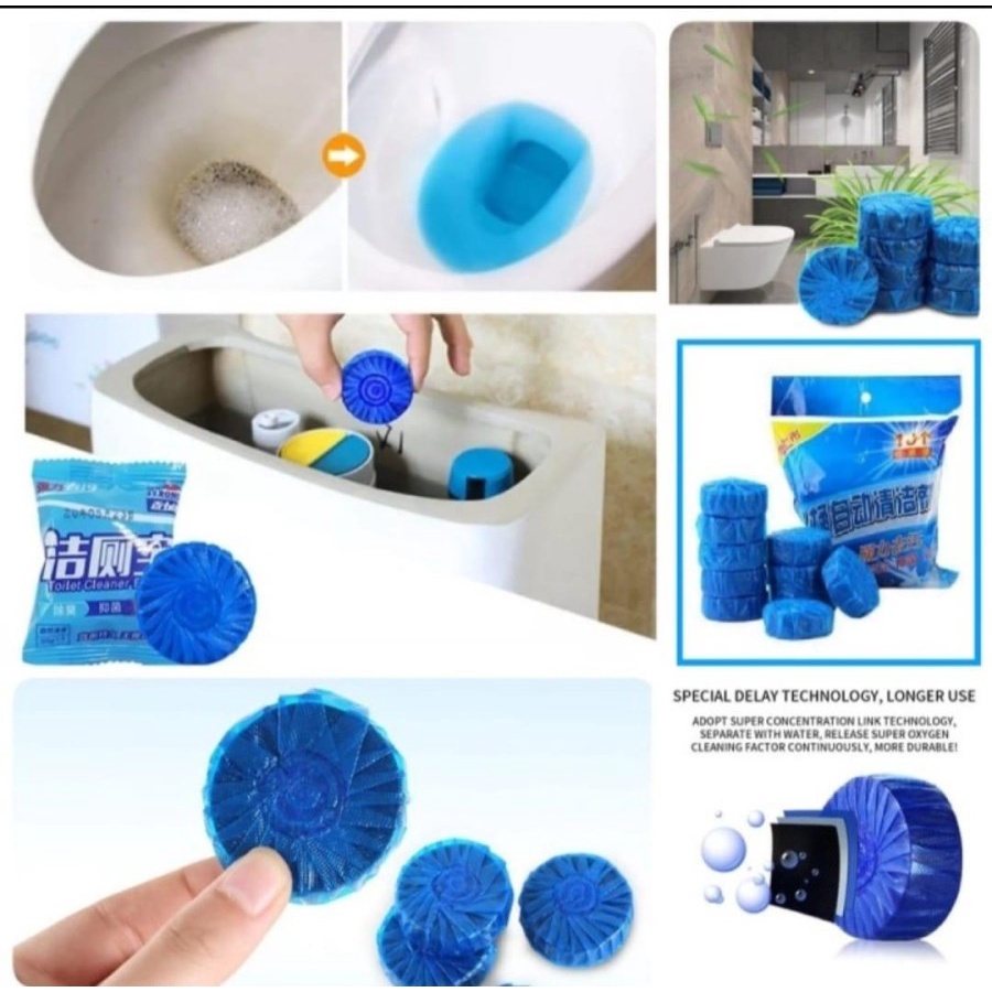 Tablet Biru Pembersih Kloset Closet Toilet Wc 50gr Sibiru Penyegar Wc