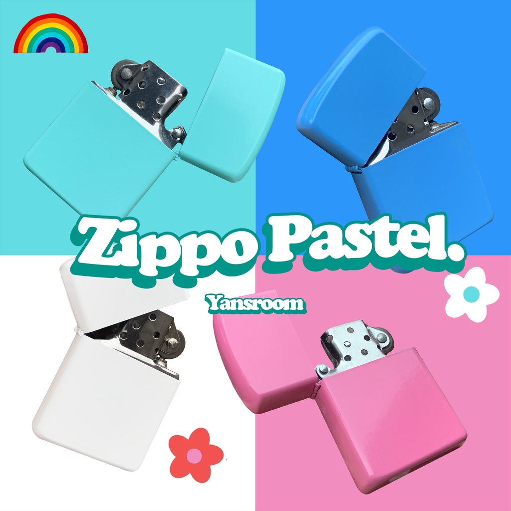 Zippo Pastel Aestethic Vintage Korek