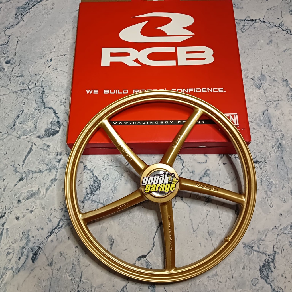 VELG RCB DEPAN 120 JUPITER MIO RING 17 ORIGINAL / VELG RCB SP522 PALANG 5 GOLD