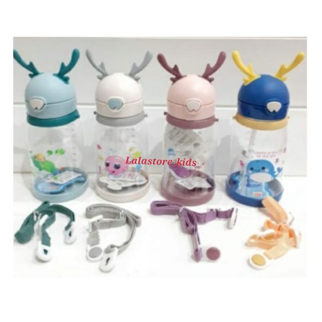 BOTOL MINUM ANAK TANDUK RUSA BPA FREE 550 ML/ BOTOL MINUM VIRAL