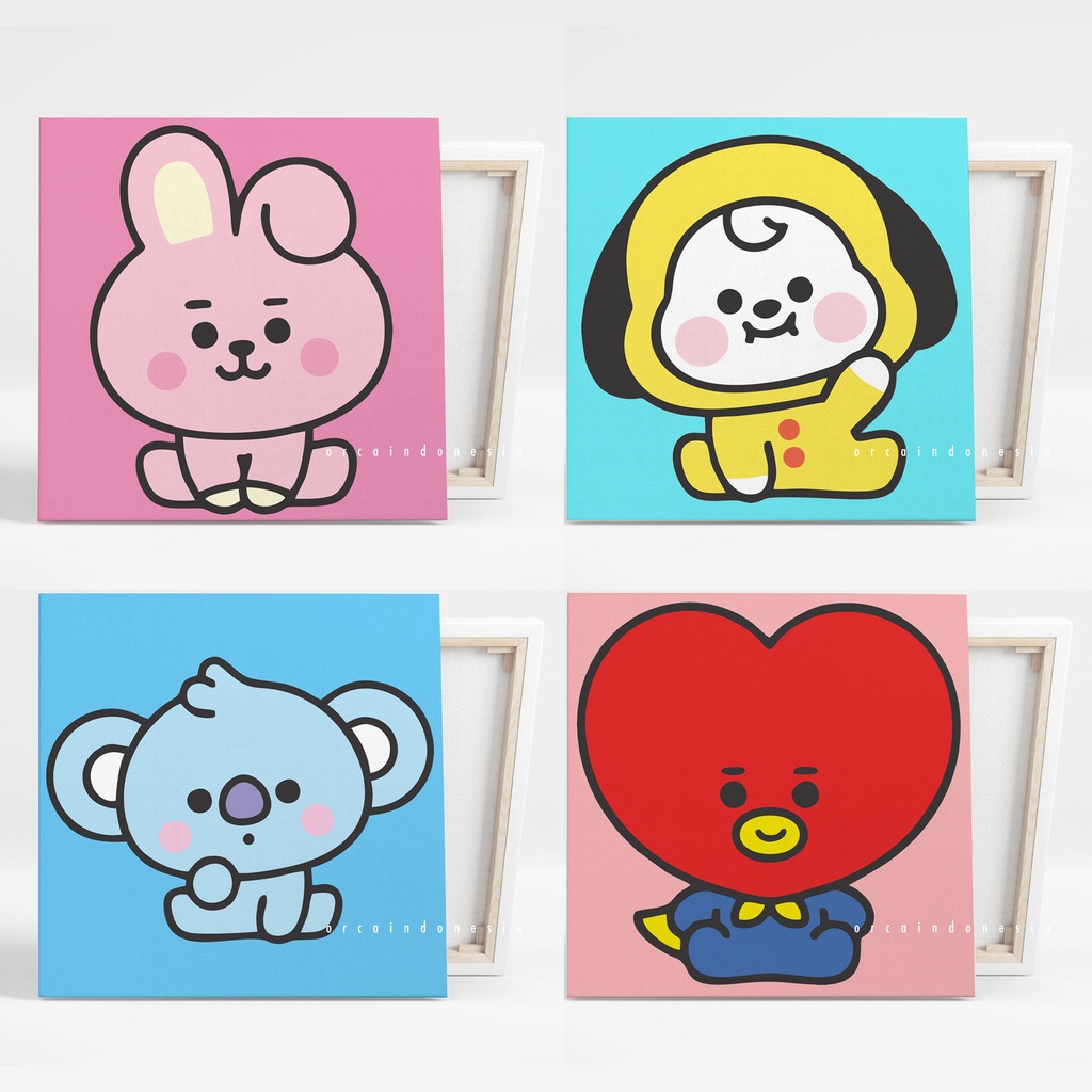 

Paint By Number Kit BABY BT21 Orca Indonesia Kanvas 20 x 20 cm