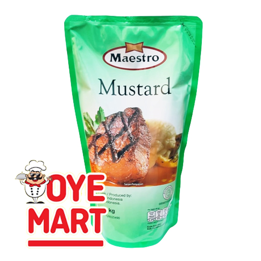 MAESTRO MUSTARD STANDING POUCH 1KG