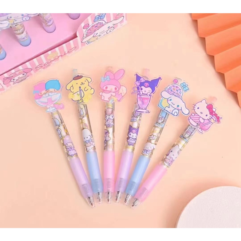 PULPEN PULLPEN PULPENN MIKA HELLOKITTY PEN SANRIO PEN LUCU ATK PULPEN SANRIO KUROMI POMPOMPURIN CINNAMOROLL MY MELODY HELLO KITTY PULPEN HK @banyak