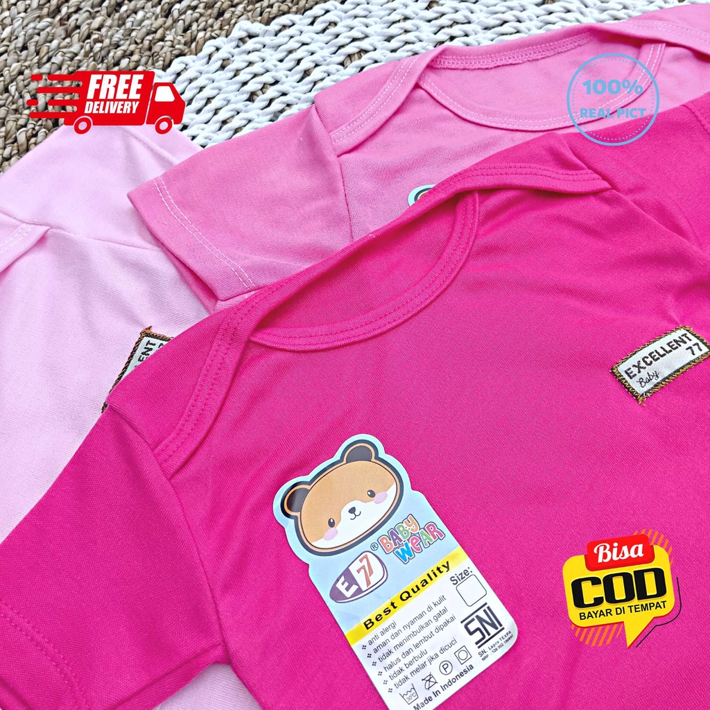 Jumper Bayi Segitiga PINK SERIES Newborn 0 - 3 Bulan merk SNI EXCELLENT 77