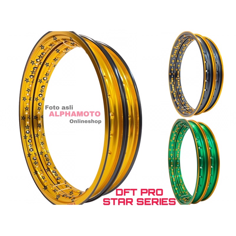 VELG JARI JARI MOTOR DFT THAILAND RING 17 STAR BINTANG Beat Nmax Pcx Supra Jupiter Ninja Matic Bebek