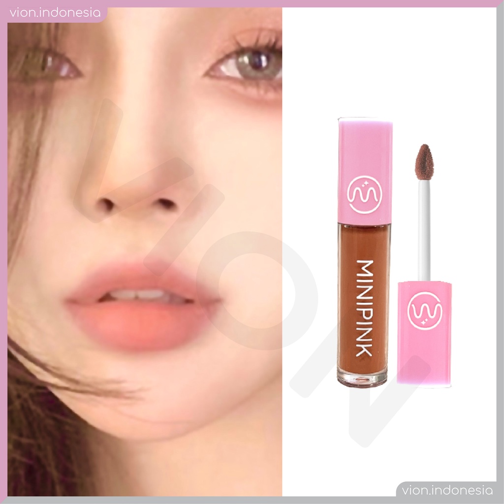 MINIPINK Matte Lipstik Lembut Tahan Lama Pelembab Pigmentasi Tinggi Pinkflash 8 Colors Iconic Lip Cream MP011