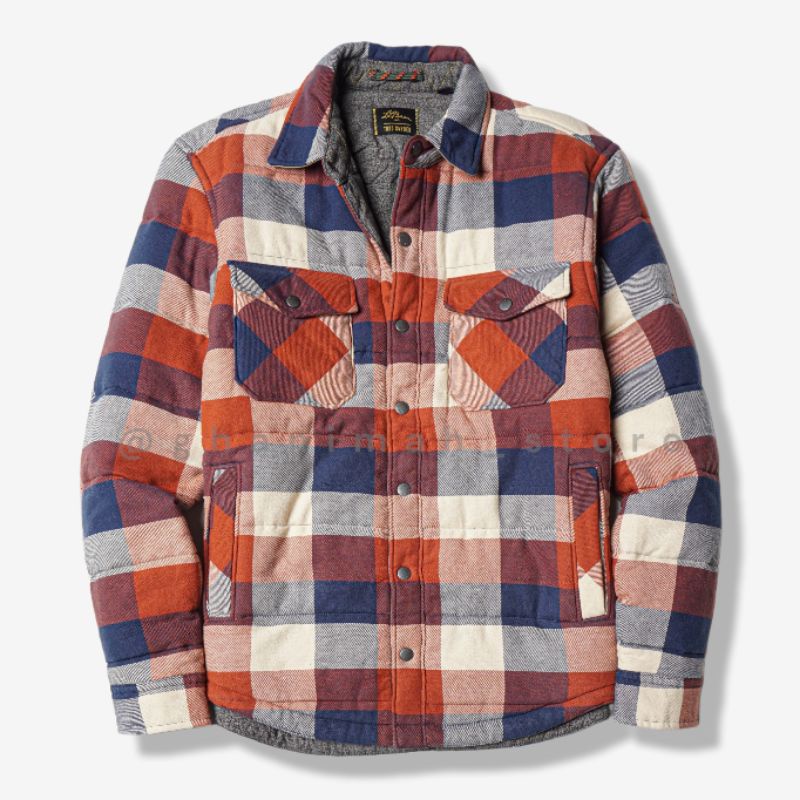 Jaket LL bean x todd snyder quilted flannel shirt winter shirt