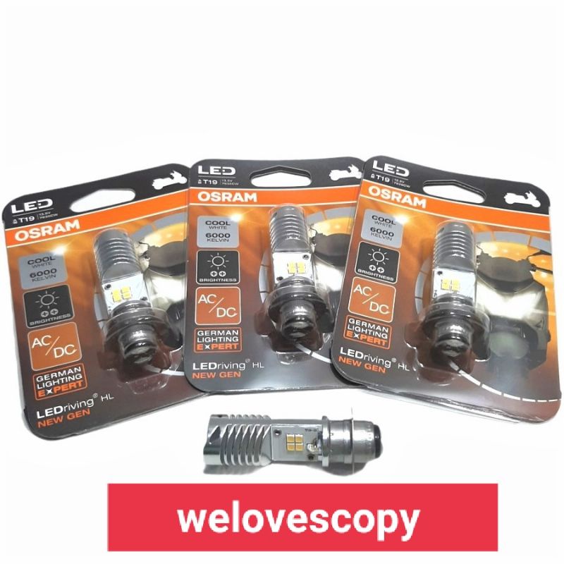 original osram lampu utama motor led ac / dc t 19 original osram lampu osram beat mio vario