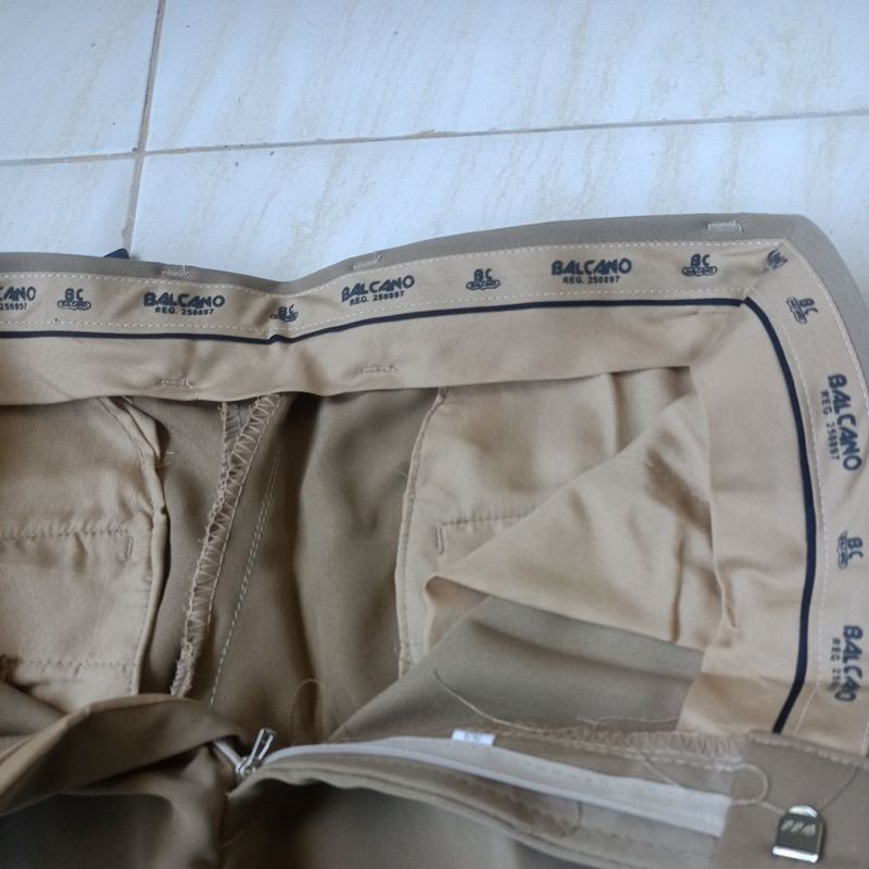 Balcano Celana Bahan  Slim fit/Reguler Pria Tebal Kerja Kantor Formal Original