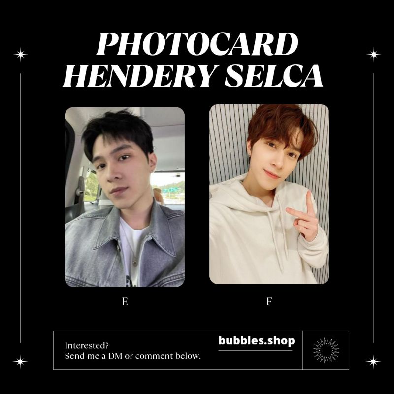 PHOTOCARD UNOFFICIAL HENDERY WAYV SELCA