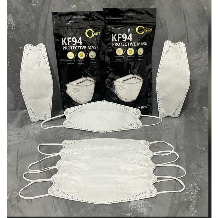 MASKER KARET MEDIS DUCKBILL UFO PUTIH 4 PLY ONEMED ISI 30 PCS