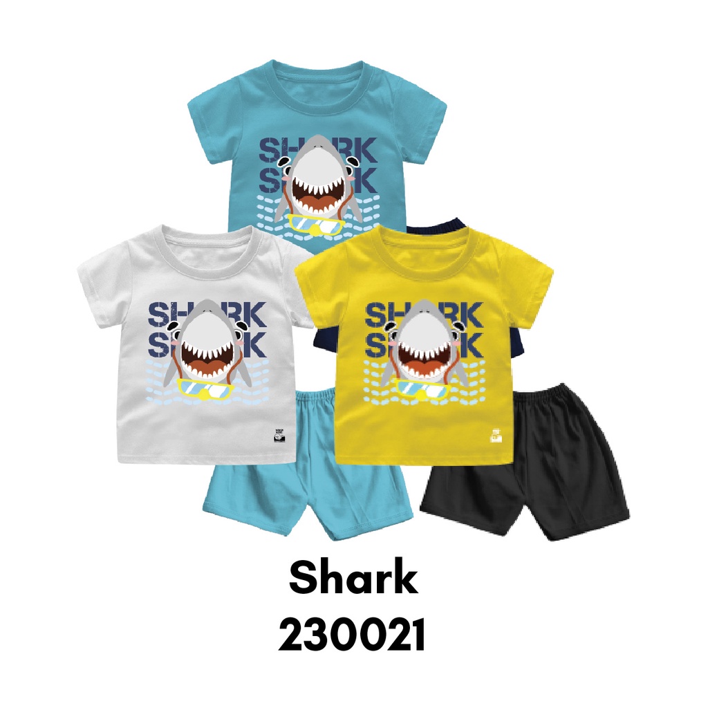 Setelan Bayi &amp; Anak NAF Typography Tema Roar Some Usia 6 Bulan-8 Tahun Bahan Katun Combed 30s