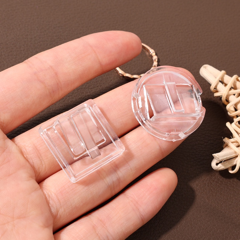 [Harga Grosir] Rak Display Cincin Mini Nampan Cincin Perhiasan Persegi Rak Plastik Bening Ring Organizer Bulat