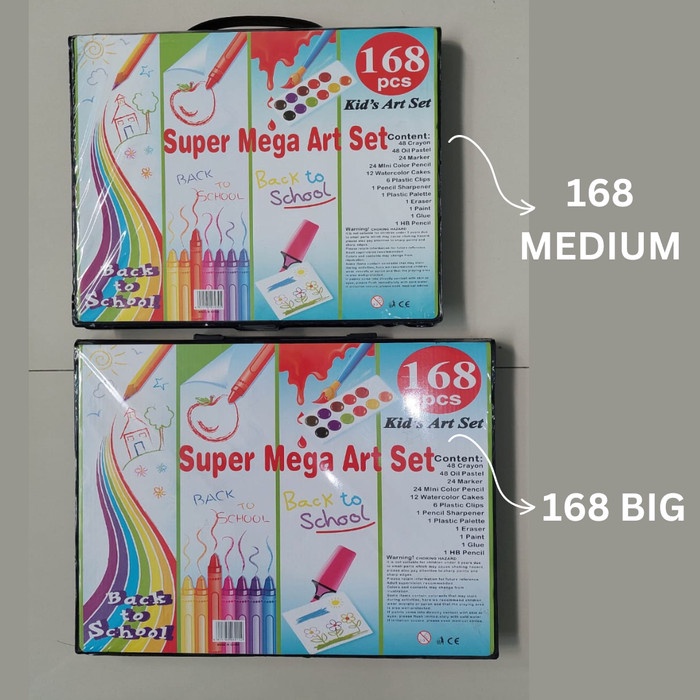 

Terlaris ✨ -168 pcs - pensil warna, alat tulis set crayon, coloring set, colouring - Hitam Medium- 2.1.23