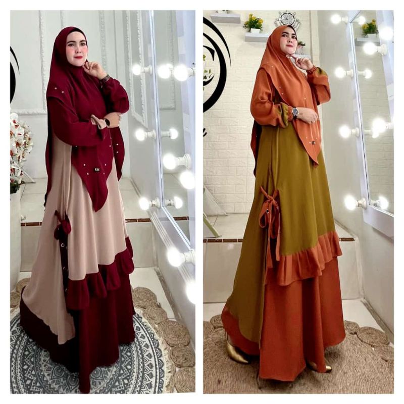 Naila Syar'i by Butik U2C//Naila by U2C original U2C (siap kirim