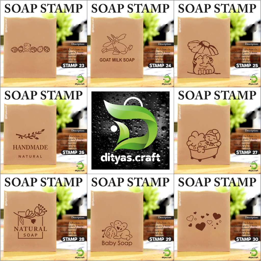 

soap stamp / stempel sabun / code STAMP 23-30
