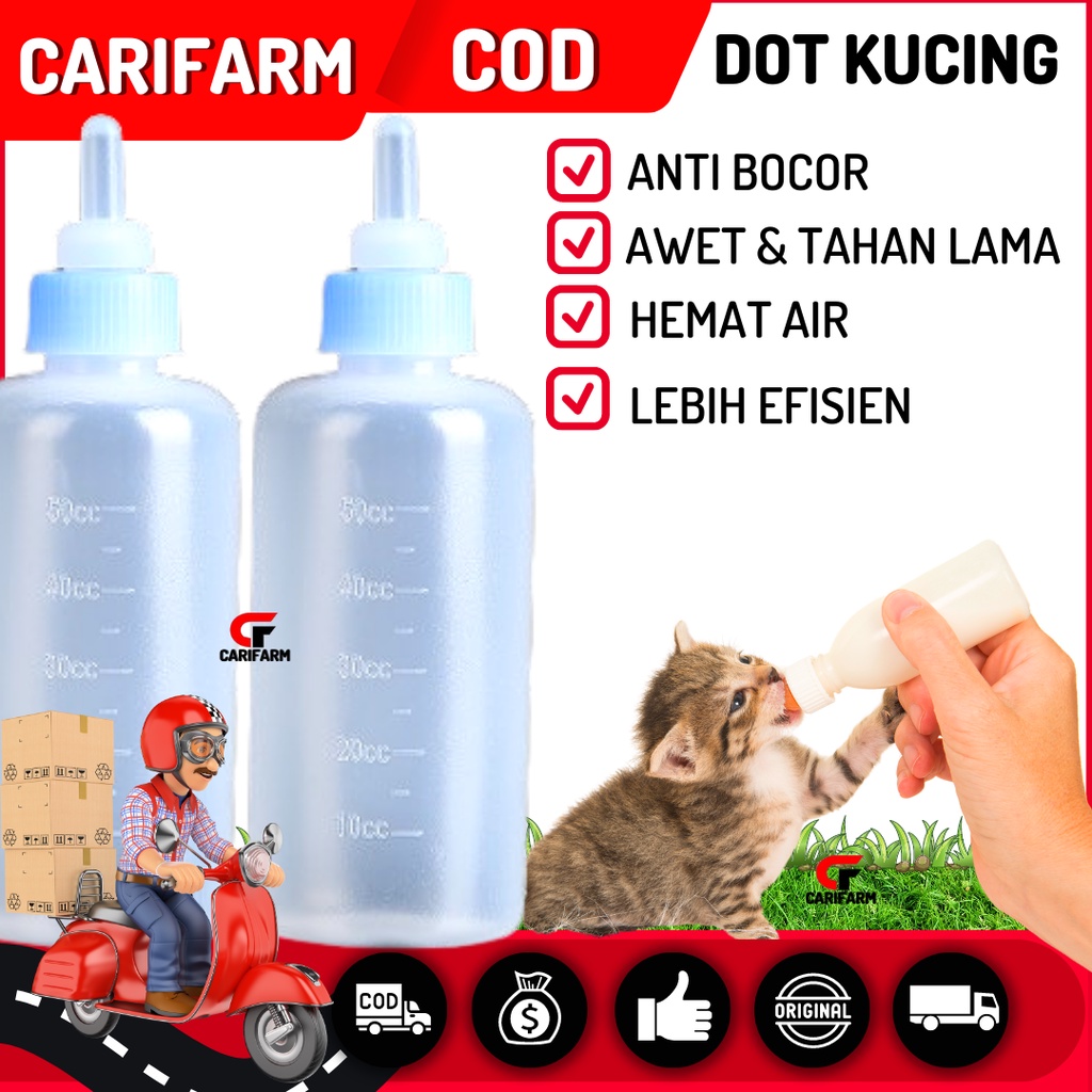 Dot kucing botol kucing dot 60ml peralatan air minum anak kucing dot botol anjing