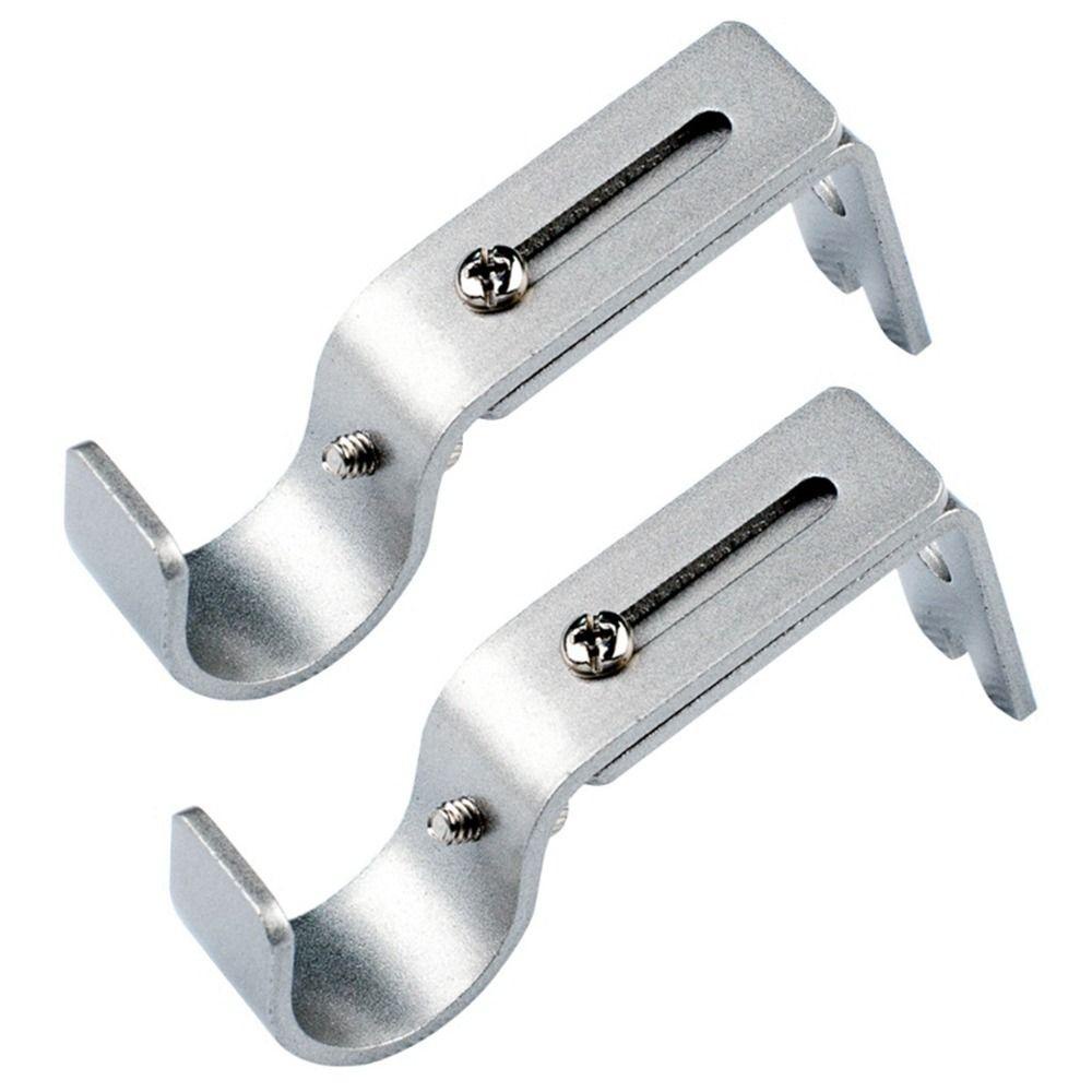 Lanfy Bracket 2pcs Hardware Jendela Adjustable Heavy Duty Tahan Lama Dengan Sekrup Penyangga Batang Gorden