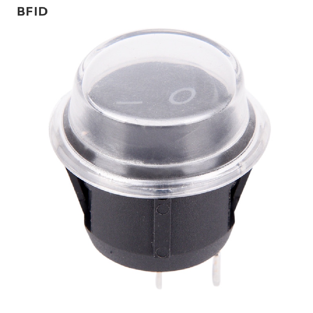 [BFID] 1pc 2-PIN ON-OFF SPST Bulat Dot Mobil Auto Rocker Toggle Switch+Cover Anti Air [ID]