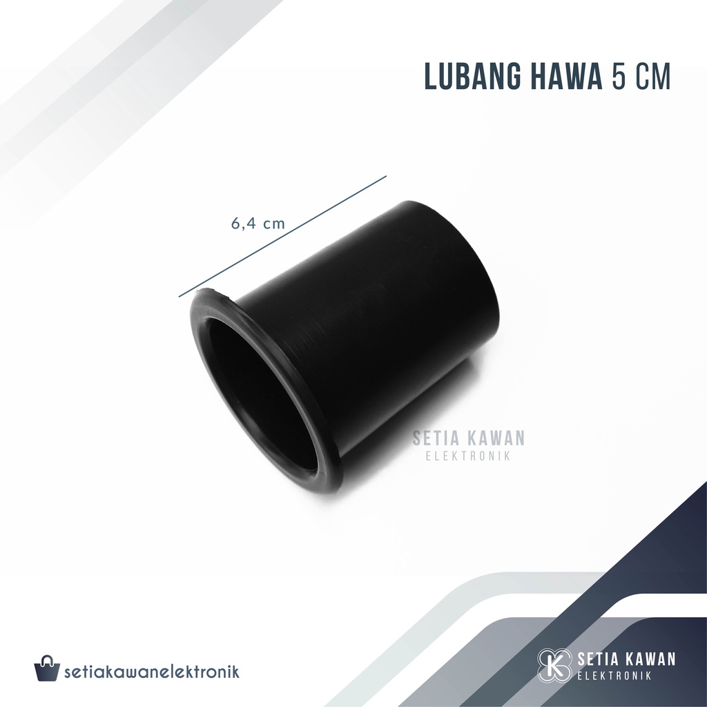 Lubang Angin Box Speaker 5 cm / Lubang Hawa Salon Speaker
