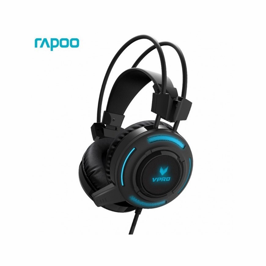 HEADSET GAMING VPRO VH200 RAPOO BLACK RGB