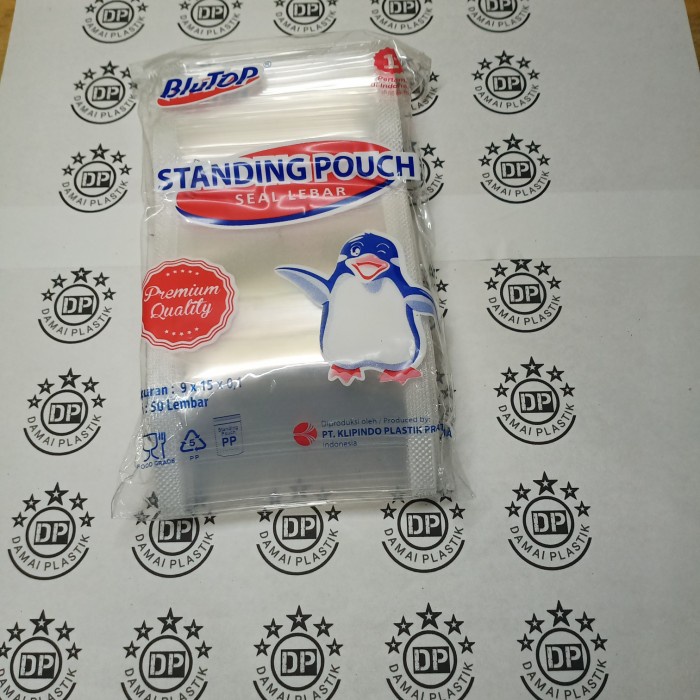 [Ready] Standing Pouch 9X15 Stp Seal Lebar Plastik Snack Bumbu Cairan 9 X 15