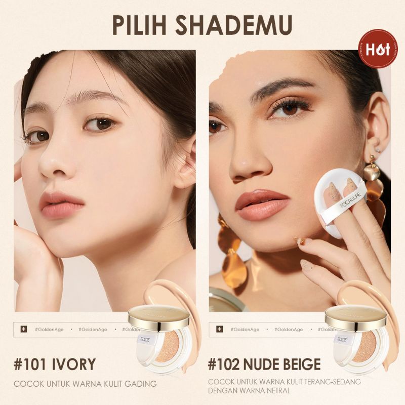 (READY&amp;ORI) Focallure Poreless Matte Air Cushion Foundation FA198 FA 198