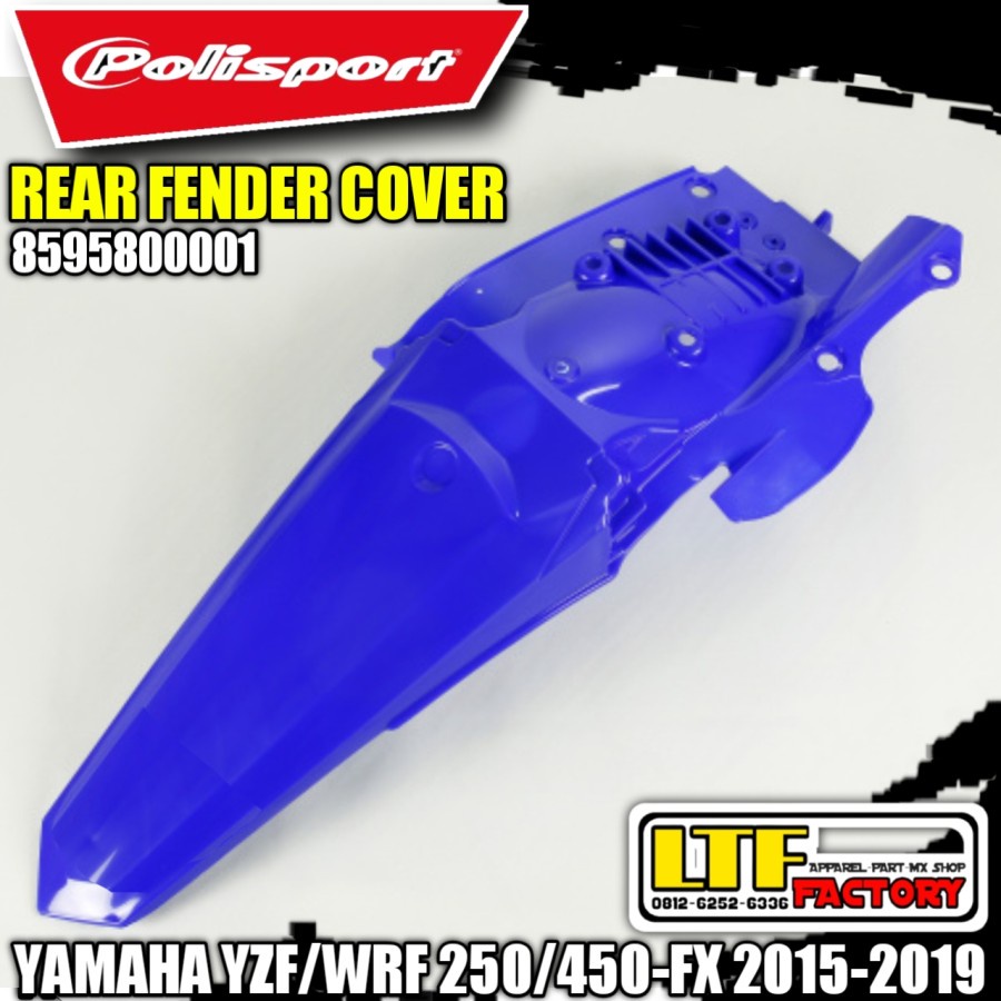 YAMAHA YZ - YZF WRF - YZ250FX 250 450 FX 2015 2016 2017 2018 2019 - POLISPORT Rear Fender Cover - Sp