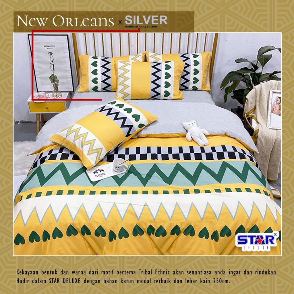 Sprei Motif 100x200 Super single size Katun asli anti geser