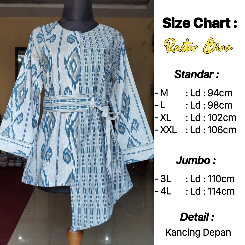 BAJU BATIK WANITA MODERN MONALISA GENES asli PEKALONGAN
