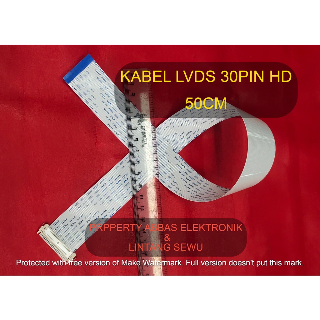 KABEL LVDS 30PIN LCD PANEL LVDS 30 PIN 50CM 50 CM