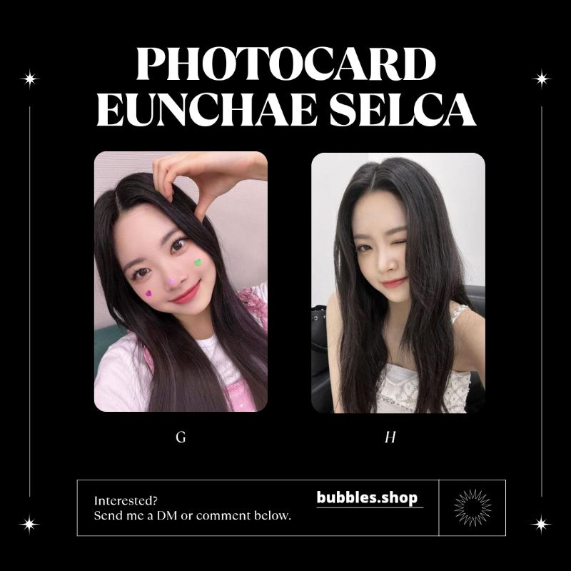 PHOTOCARD UNOFFICIAL EUNCHAE LE SSERAFIM SELCA