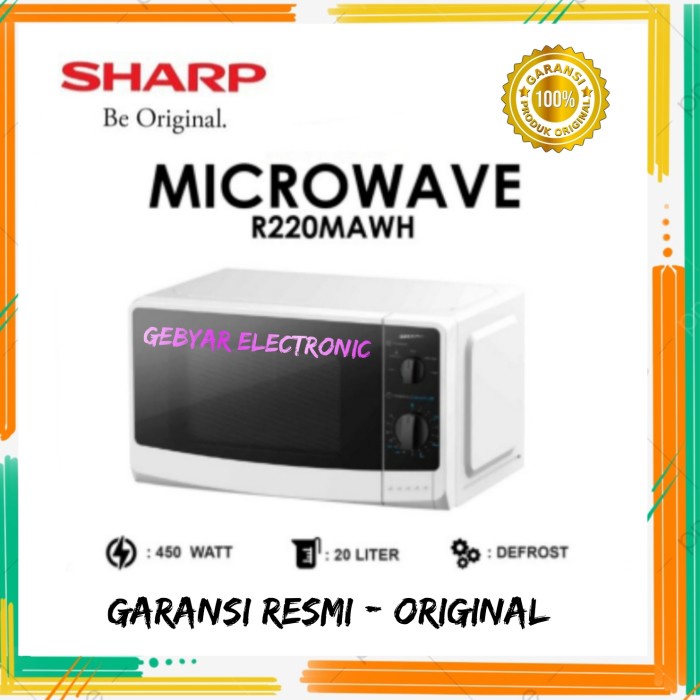 Microwave Microwave Sharp R-220Mawh 20Liter Low Watt Original
