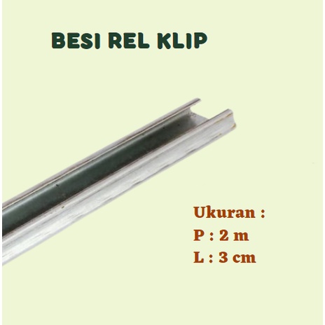(FreeOngkir) Clip 2 Meter / Penjepit Plastik UV / Grenhouse Besi Rel Spring clip Termurah Terlaris