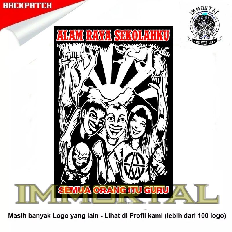 Backpatch emblem punggung jumbo marjinal alam raya