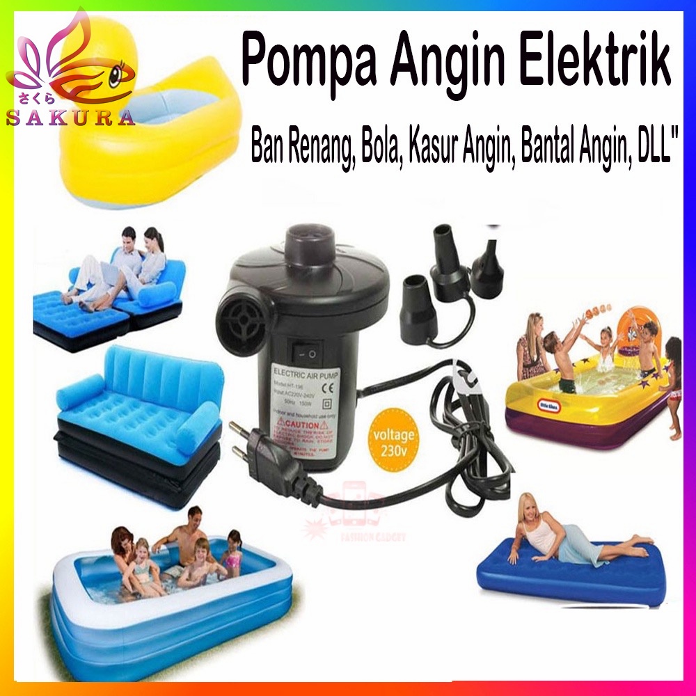 Pompa Angin Listrik Electric / Pompa elektrik Pompa Udara Mobil - SOSOYO