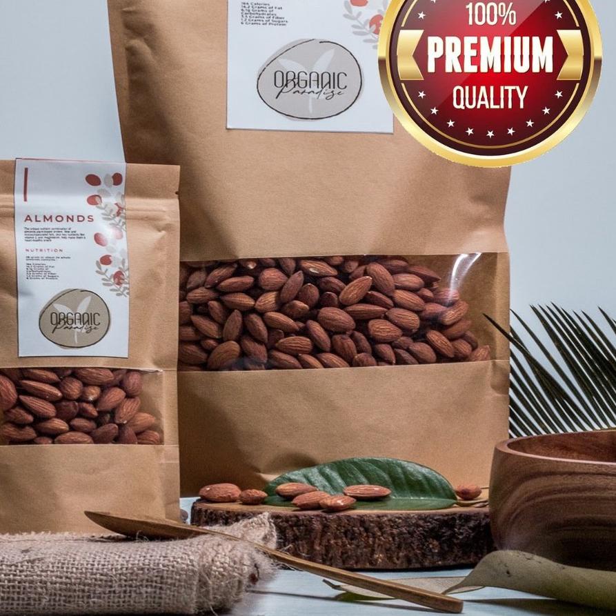 

Discount[HJ]-Roasted Almond 500gr / Kacang Almond Panggang 500gr FRESH ROAST Premium Organic Paradise