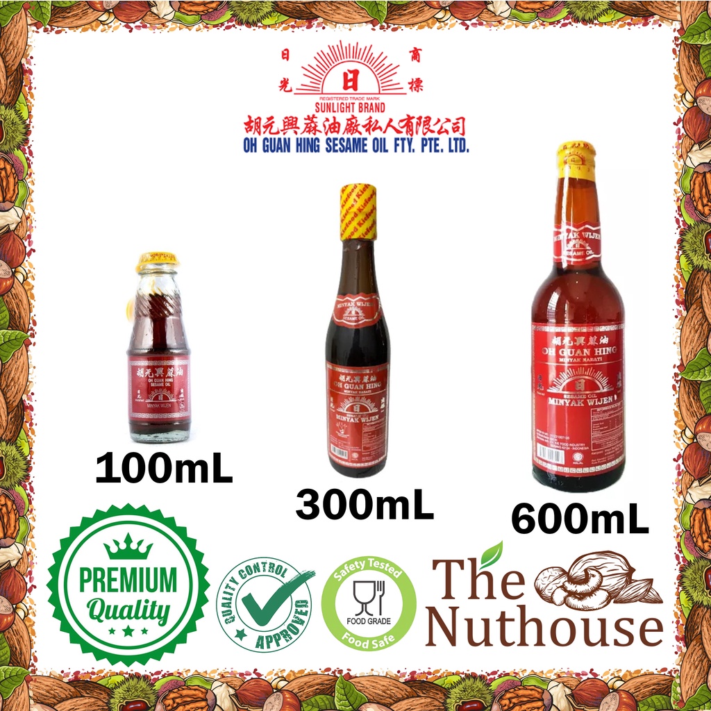 Oh Guan Hing Sesame Oil / Minyak Wijen Nabati 100ml / 300ml / 600ml [Halal]