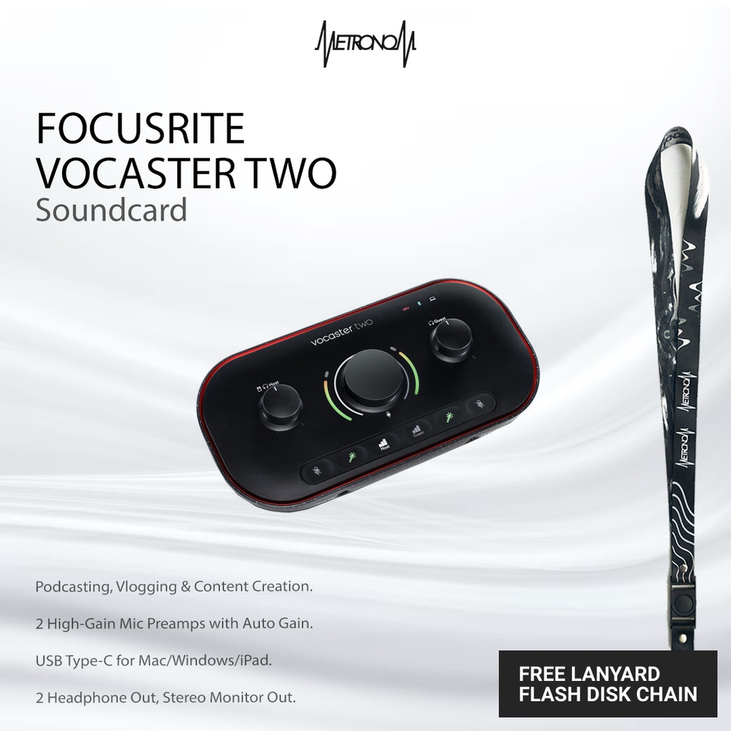 Soundcard Focusrite Vocaster Two Streaming Audio Interface
