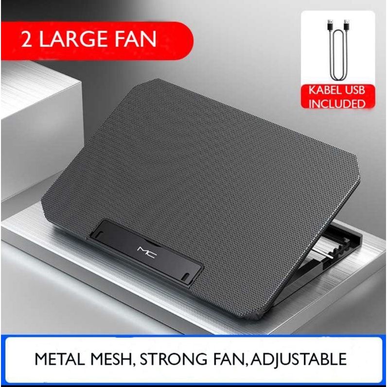 Cooling Pad F2 / Cooler Pad Gaming Two Fan Big Super Silent