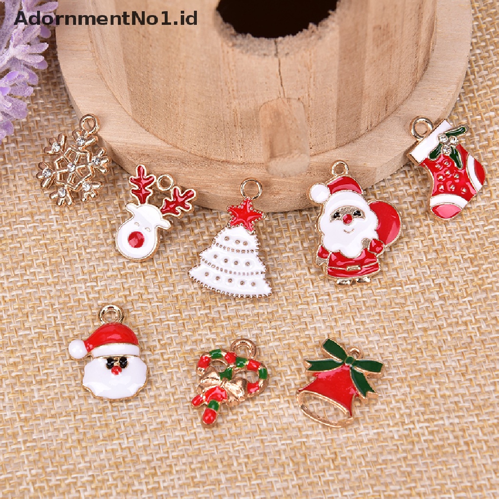 [AdornmentNo1] 30pcs/set Campuran Gaya Natal Enamel Ch Liontin DIY Mencari Perhiasan Kerajinan [ID]