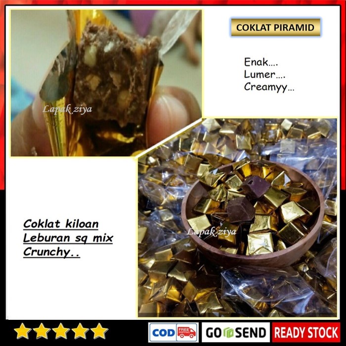 Promo Coklat piramid SQ 500gr isi 65pcs | leburan COKLAT SILVERQUEEN COKLAT KILOAN