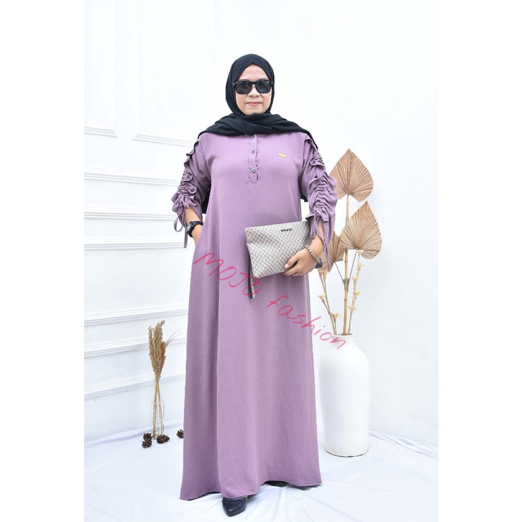 MELAN  DRESS GAMIS CRINKLE AIRFLOW PREMIUM DRESS WANITA TERBARU 2023 GAMIS WANITA BAHAN CRINGKLE