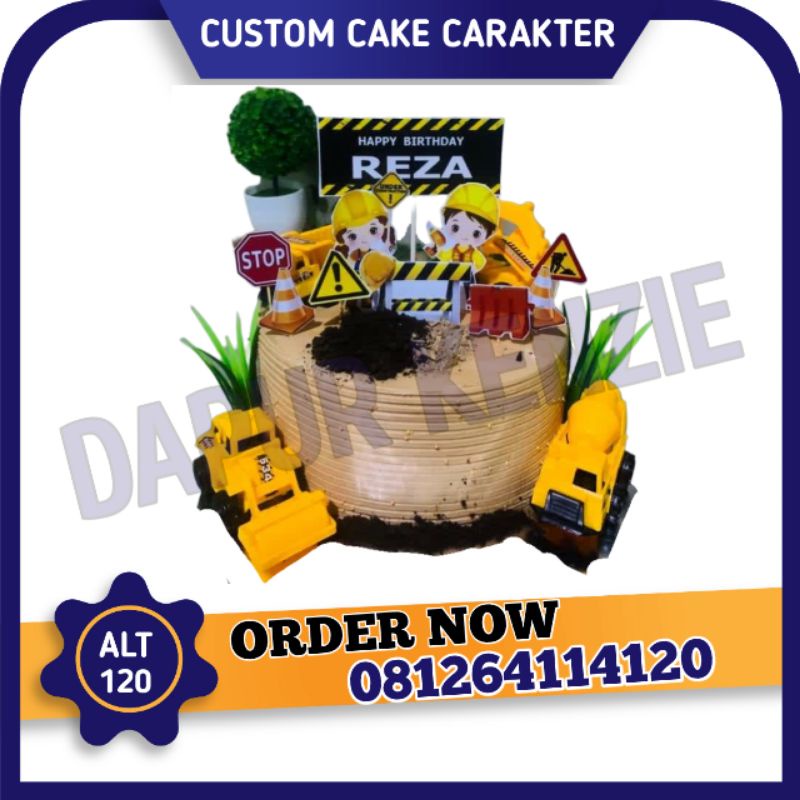 

Kue Cake Ulang Tahun Karakter Truk Konstruksi