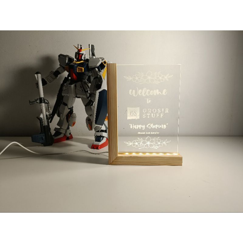 Stand Led acrylic Model L